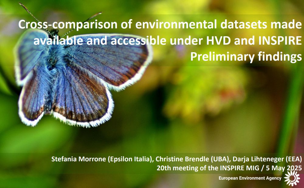 Cross-comparison of environmental datasets made available and accessible under HVD and INSPIRE - Preliminary findings