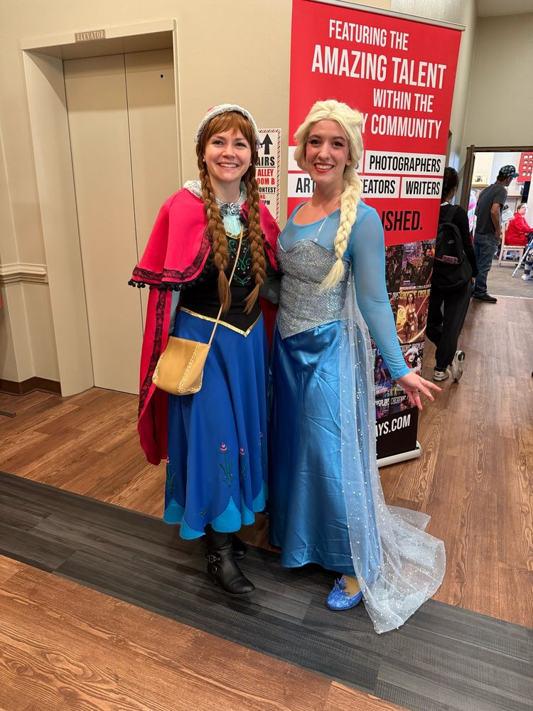 Elsa and Anna from Frozen