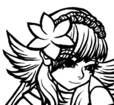 Cropped art of Fire Emblem Heroes Sharena, where the crop shows an alt of her wearing a hair pin similar to flowers seen in the pokemon world. The crop also caught a glimpse of Pikachu's ear, which she's looking down to with a gentle smile.