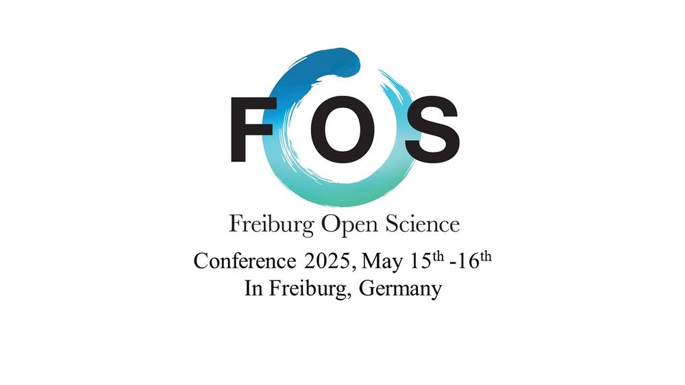 Freiburg Open Science Logo, with the Dates of May 15th and 16th and the location of the conference in Freiburg Germany for the 2025 conference