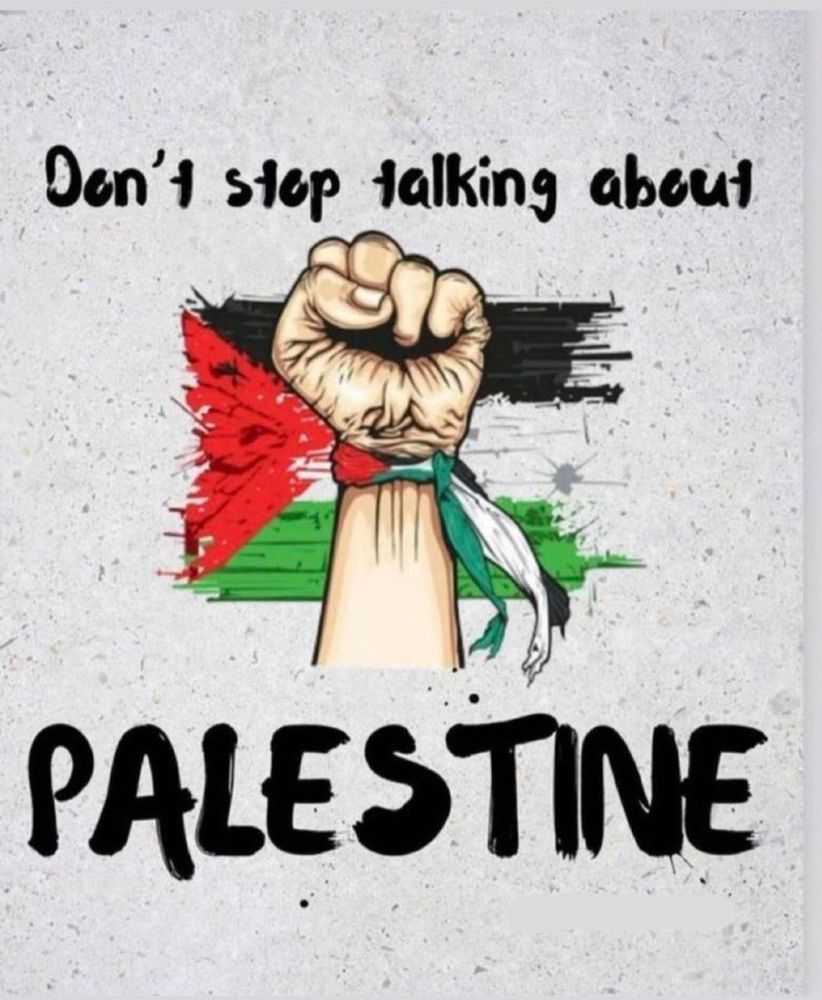 Don’t stop talking about Palestine