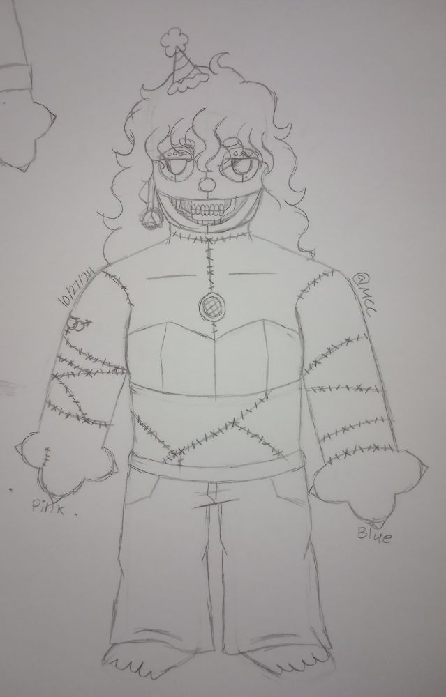 Sketch of a semi-chibified Ennard