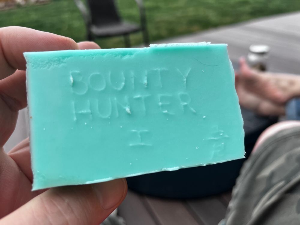 Silicone mold for my alien bounty hunter