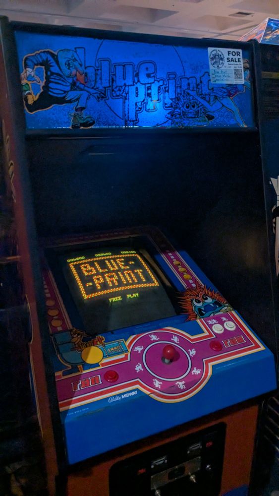 It's a photo of the arcade game blue print, not blue prince