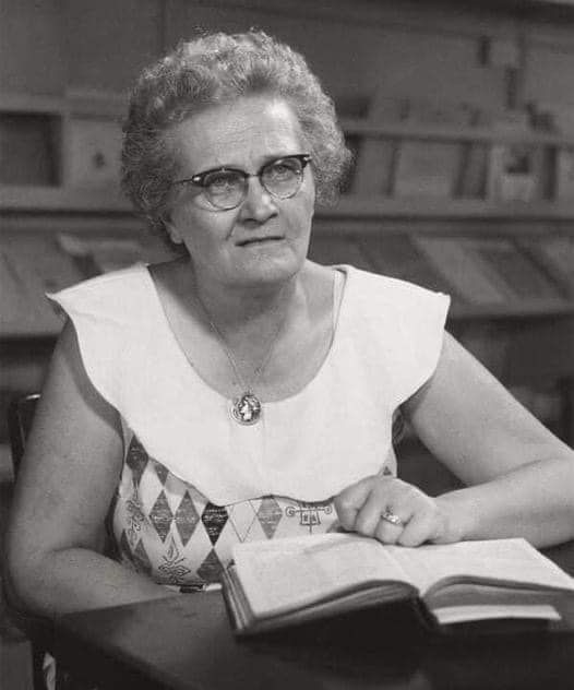 A black and white photo of Cecilia Payne