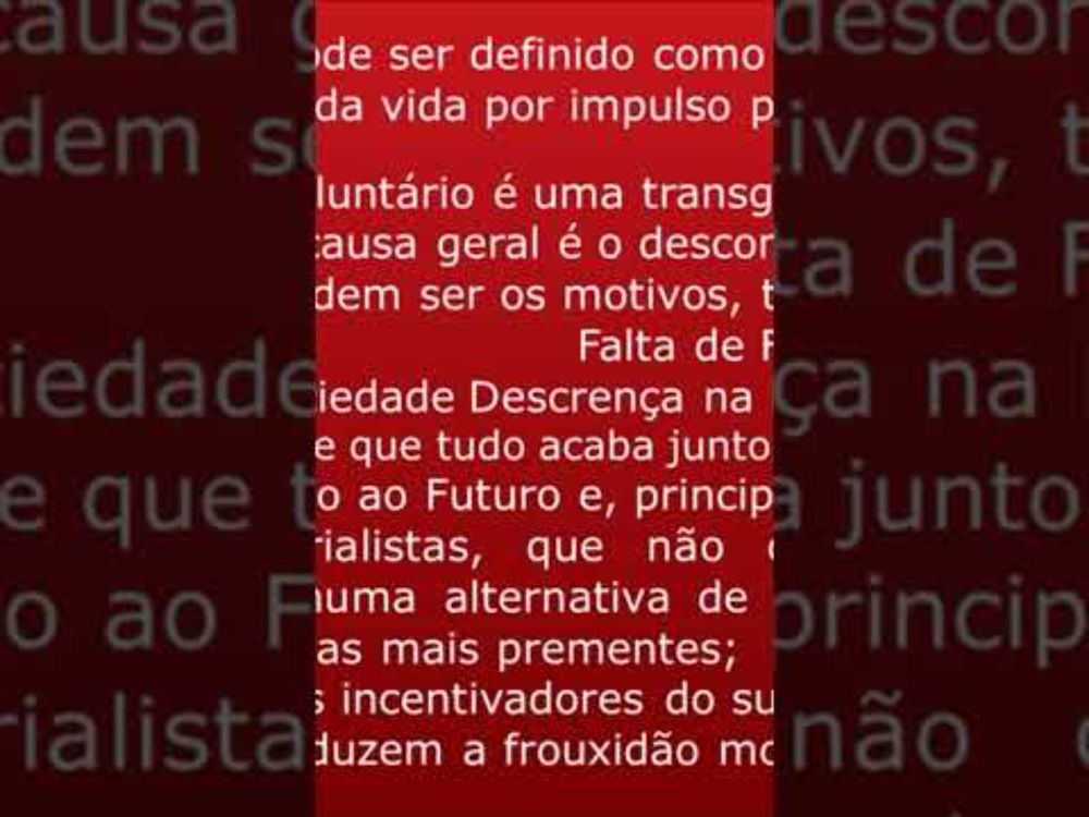 SUI ( ÍDIO NÃO #shorts #palestraespirita #estudoespirita #autodestruicao #autoexterminio #autocidio