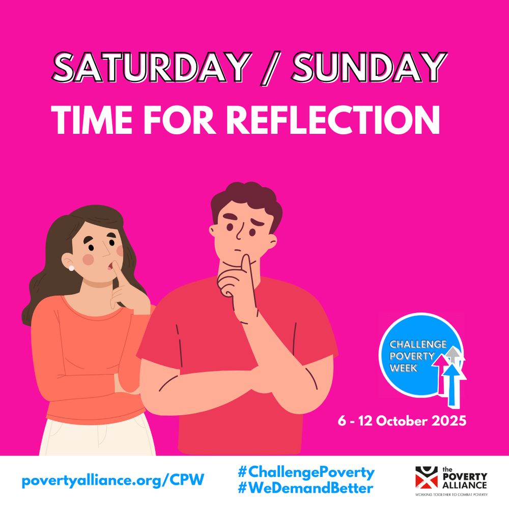 A cartoon man and woman with their fingers to their mouths, as if in deep thought. 