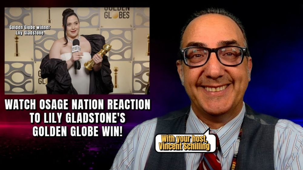 Osage Nation reaction to Lily Gladstone winning the Golden Globe!