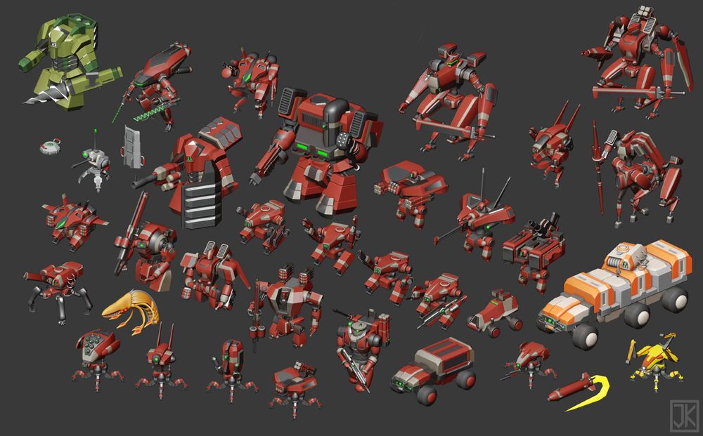 These were the starting point, I think. Thought it was faster making them in 3d than drawing them...