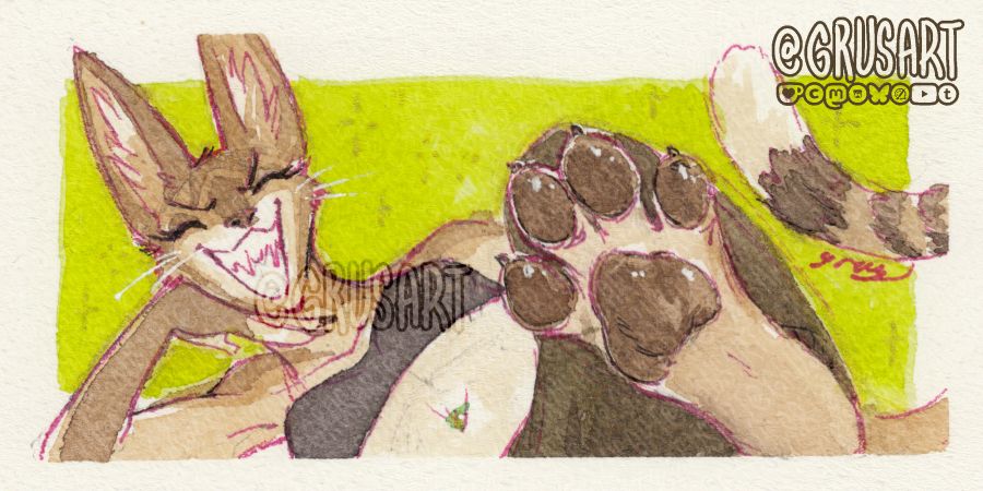 Line drawing, using a pink micron 05 fineliner and watercolors! Made on 8x14cm watercolour paper.