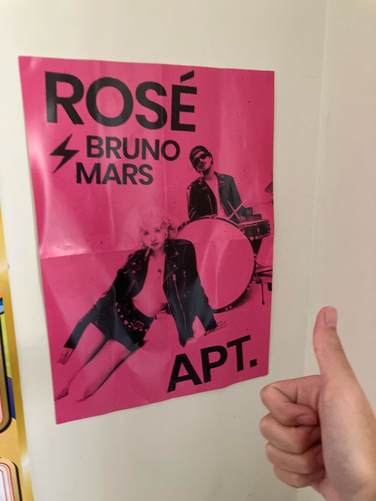 A poster of APT. by ROSÉ featuring Bruno Mars