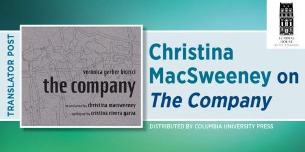 Christina MacSweeney on The Company - Columbia University Press Blog