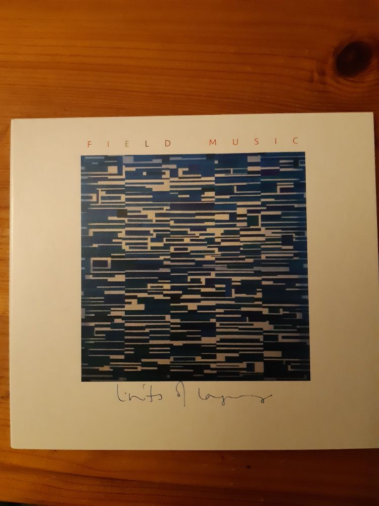 The cover of Limits of Language by Field Music is an abstract work in shades of blue