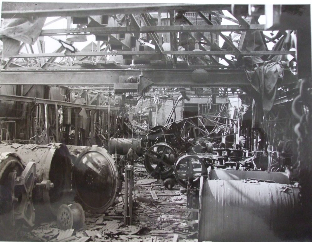 Johnson  Phillips cable factory March 1945 following a V-2 attack