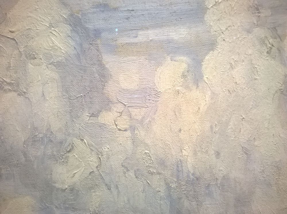 Close up. Paul Henry painting. Sky.
