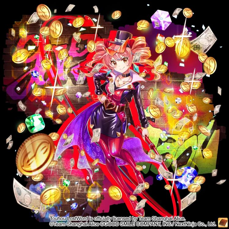 Pestilent Phantom Thief Joon character artwork from Touhou LostWord