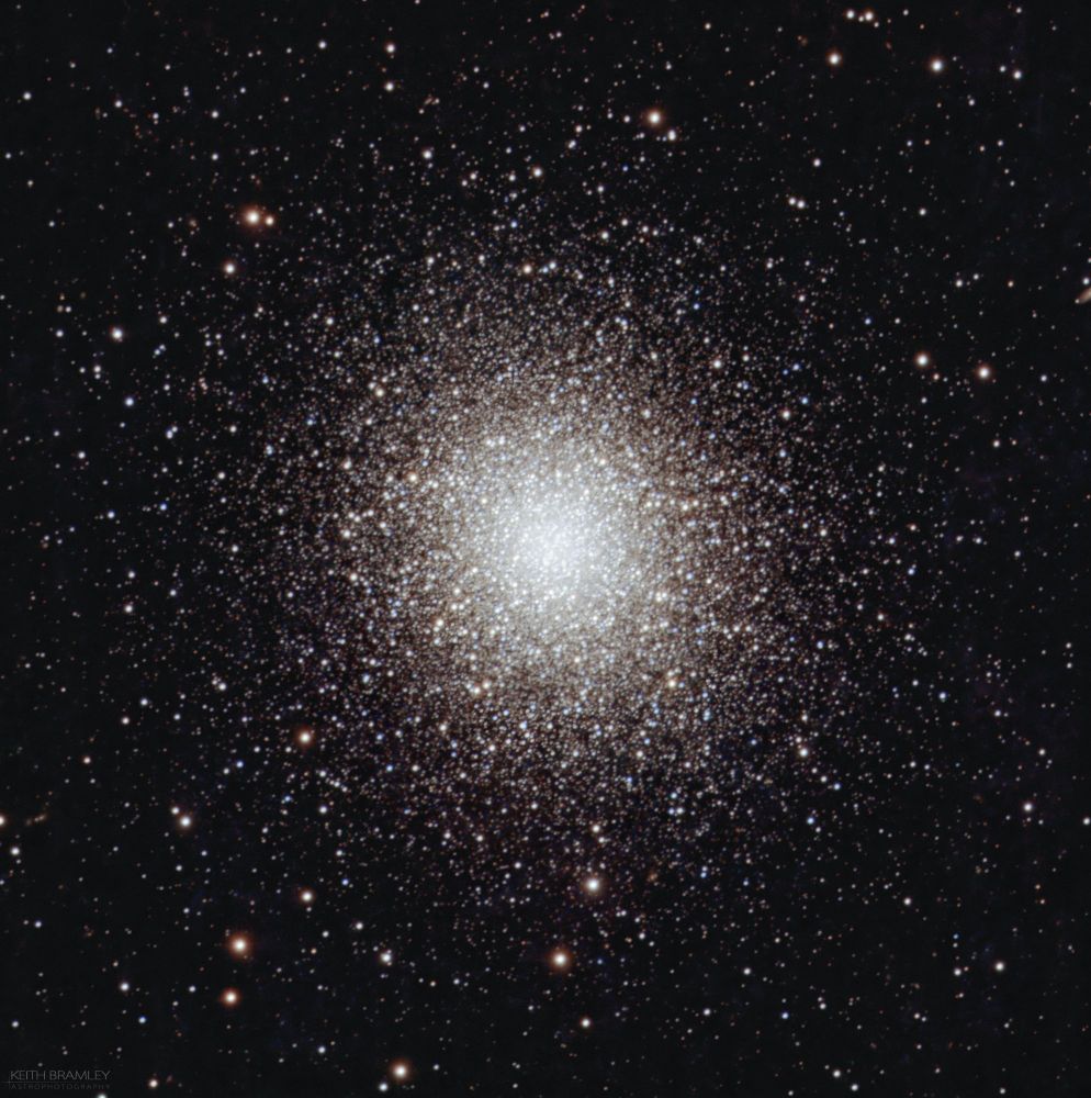 A globular cluster, a compact group of over one hundred thousand stars. Located 22,000 light years from Earth.