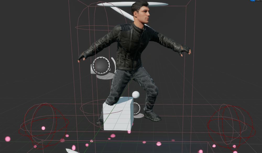 Character with collision messages