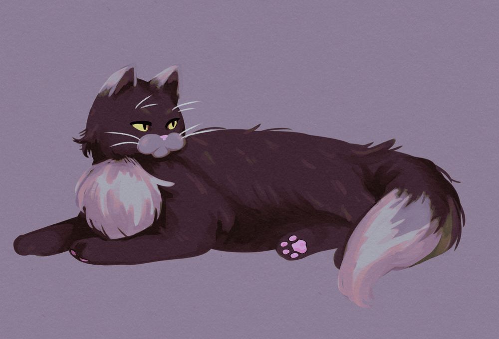 lucius twisted wonderland lounging and showing his pink beans very cutely