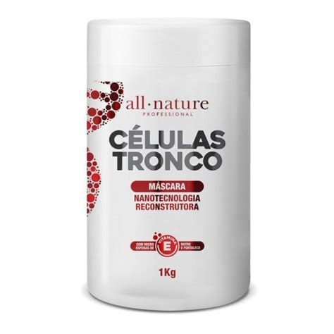 Pote de 1 kg de máscara All Nature Professional com células-tronco e nanotecnologia reconstrutora