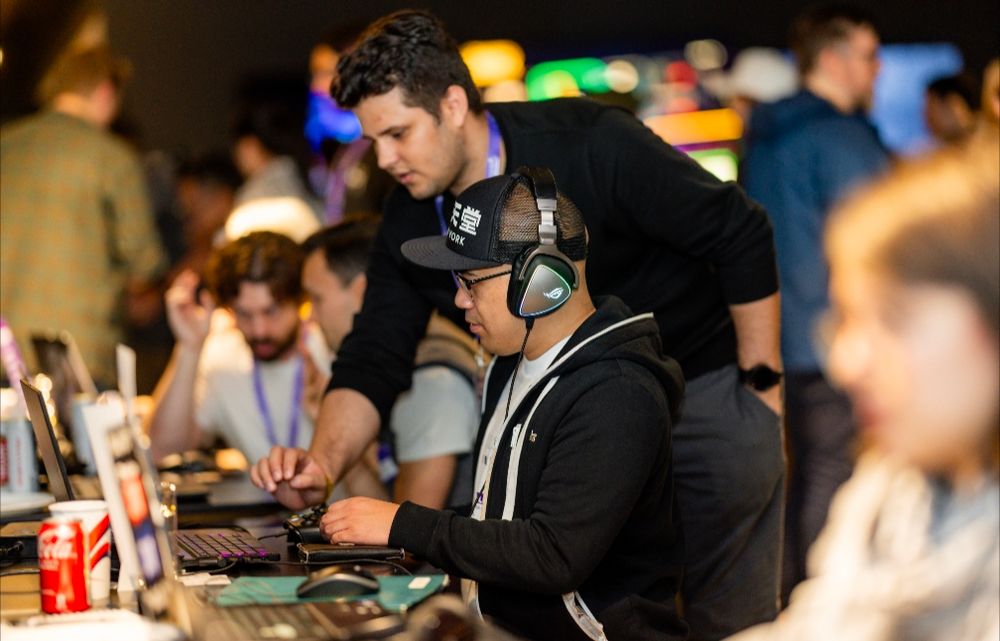 Our previous event - content creators trying local game dev demos