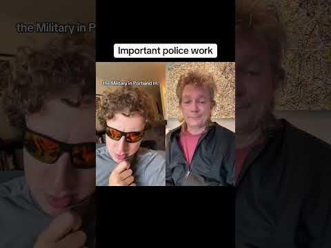 Important Police Work #duet #satire #cosplay #ice #racists #maga #cowards #portland #weird #funny