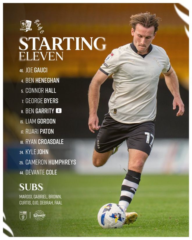 The cake starting 11 today including Joe Gauci and Rauri Paton.