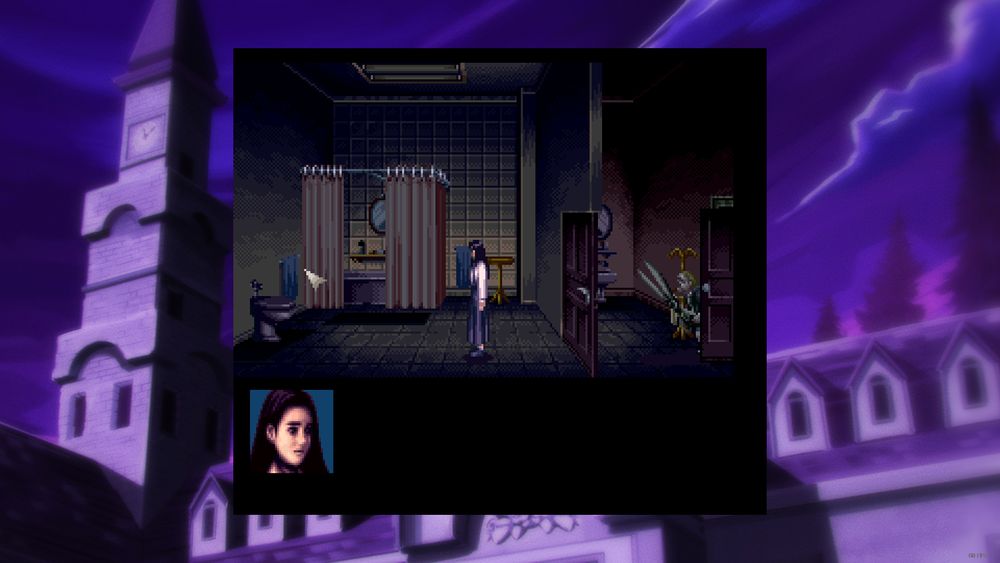 Screenshot of the 1995 Super Famicom game "Clock Tower".