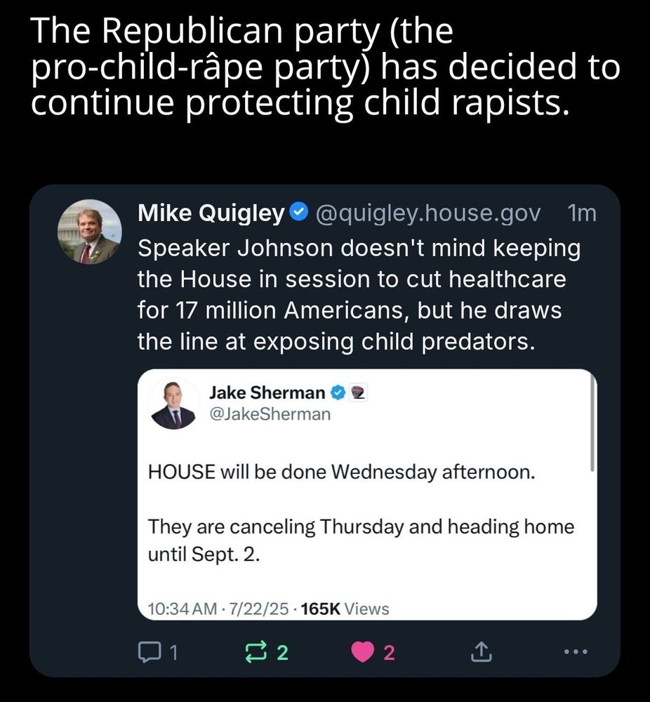 Congress is going on recess in order to worry the drama around Epstein.