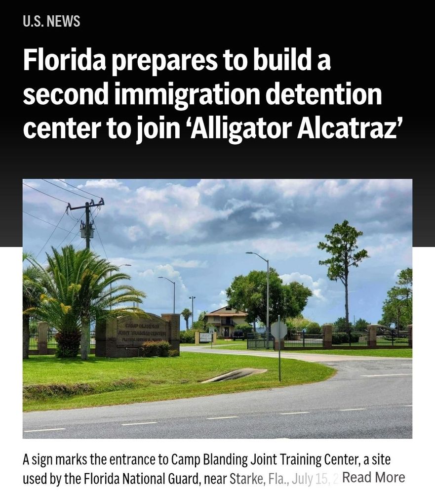 Florida prepares to build a second immigration detention center to join 'Alligator Alcatraz'