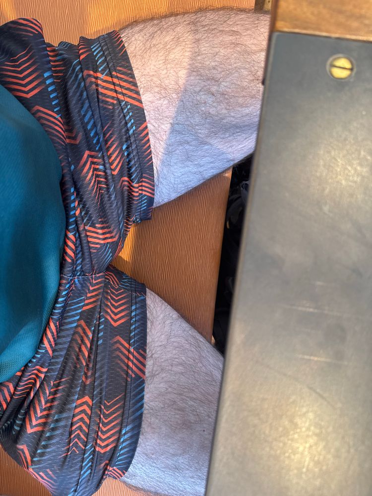 My legs showing some short shorts.