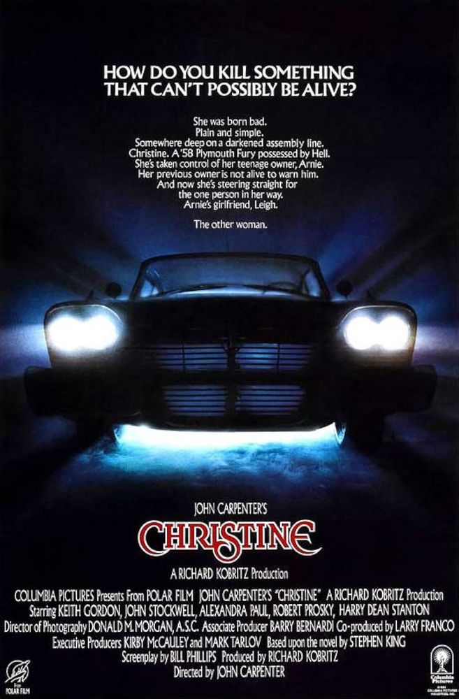 John Carpentrer’s Christine
Car headlights shining out of darkness 