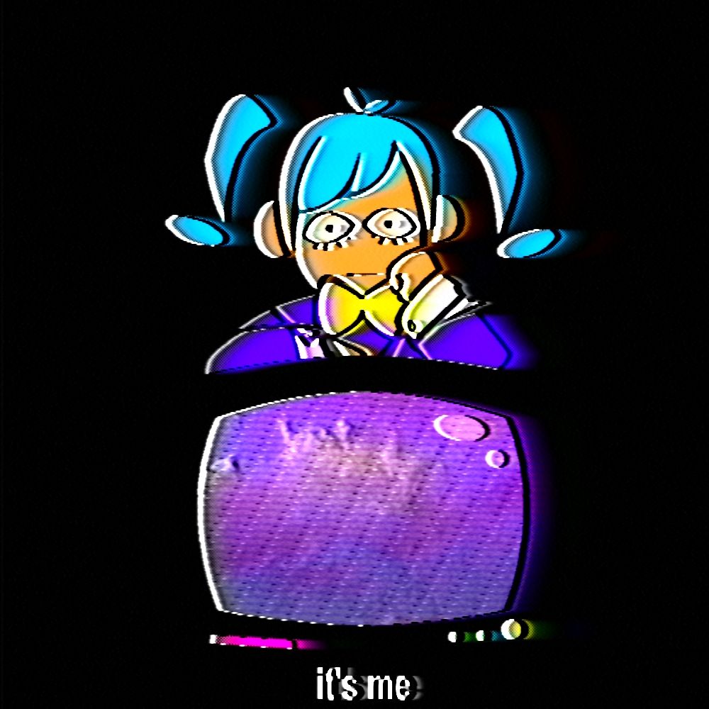 Miku from static saying 
It's me
