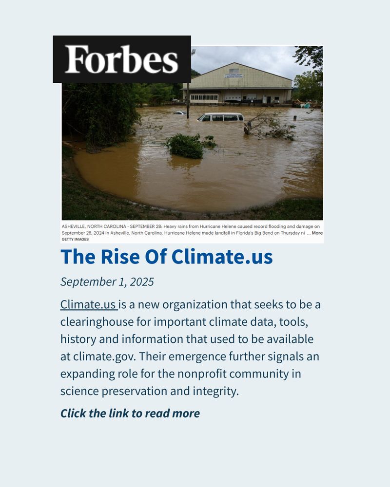 Forbes article about climate.us