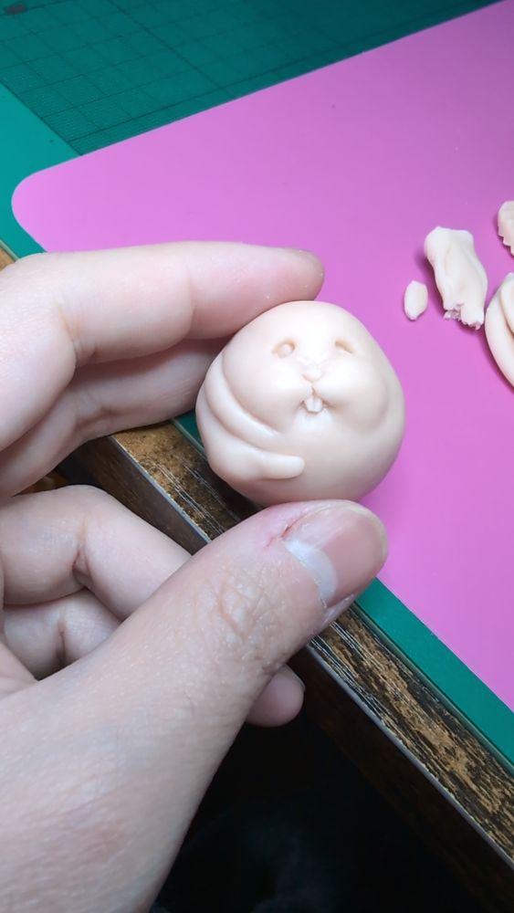 Unfishished clay sculpture of a hamster by KLTsculpts