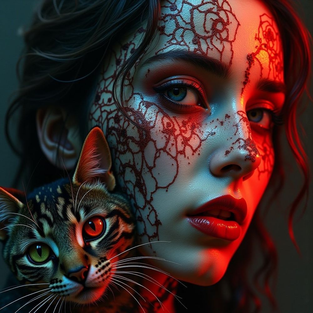 Woman with a cat 😺