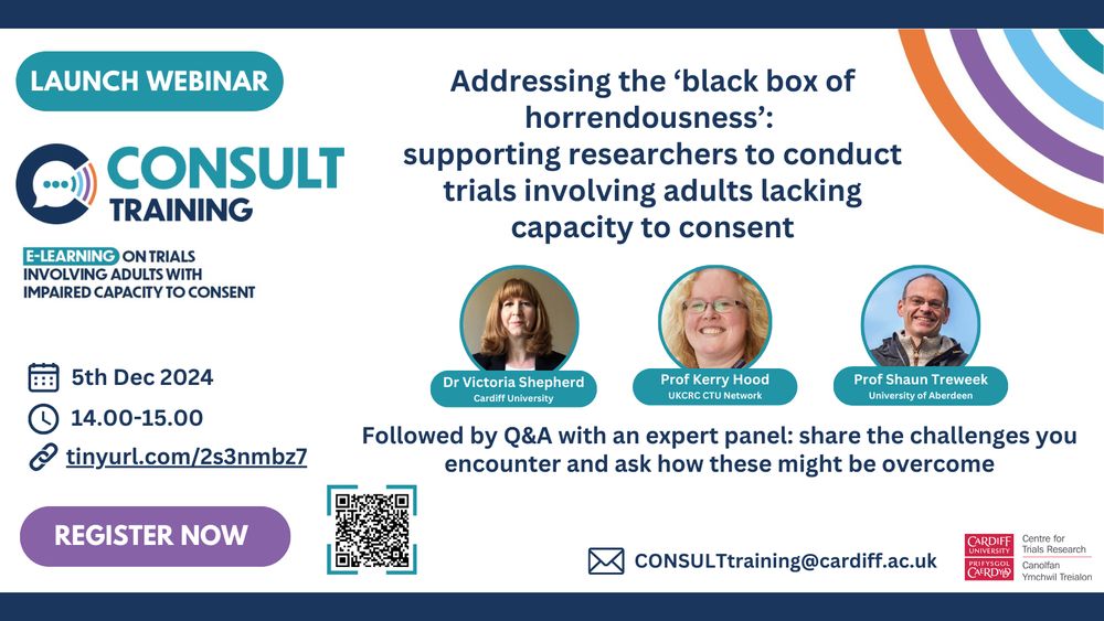 Flyer for CONSULT e-learning launch webinar 5th Dec at 2pm