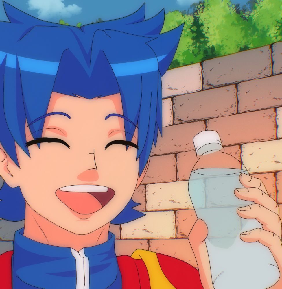 Jay Symphony Holding a water bottle