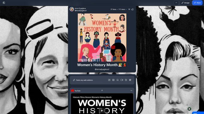 👩🏼‍🏫As a language teacher & EdTech fan, I’m happy to share a 
@wakelet.bsky.social collection we created with other teachers & my wonderful students for Women’s History Month🤗
🔗Check it out: https://wakelet.com/wake/MxjDcgiDFixS_KmFzAO5h

✨Happy #WomensHistoryMonth a todos!💙

 #EdTech #WHM #ESL #EFL #Wakeletwave