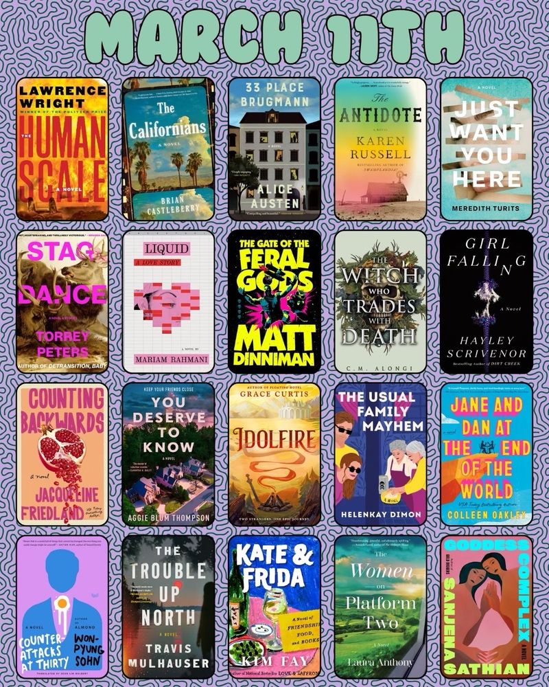 Books releasing March 11th