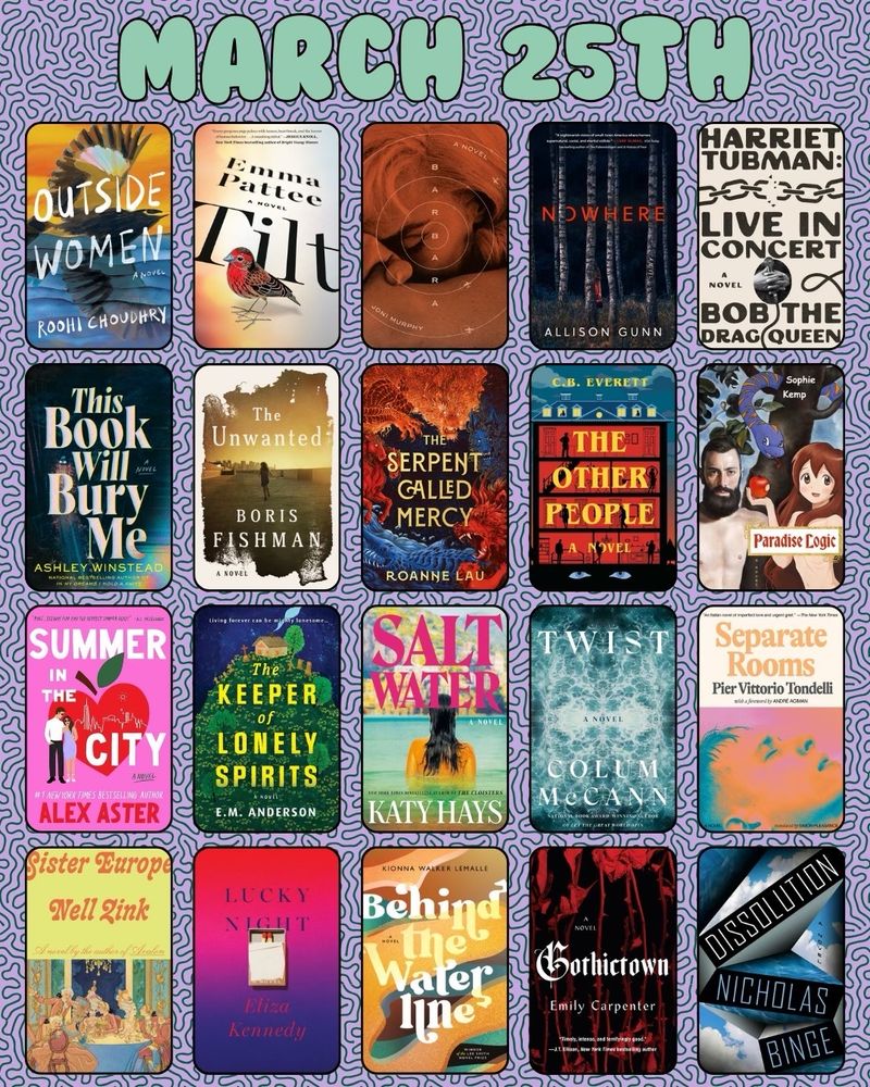 Books releasing March 25th