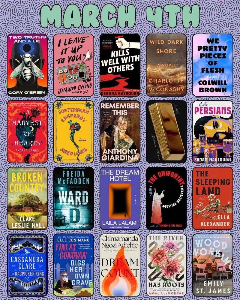 Books releasing March 4th