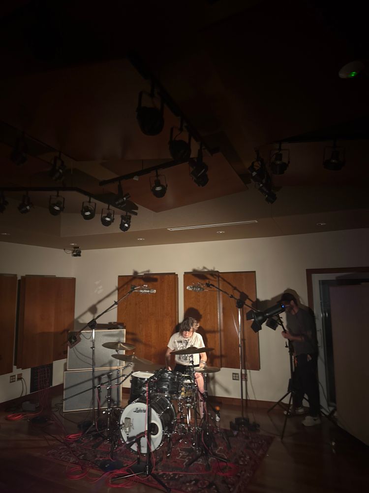 miri at the drum kit kit