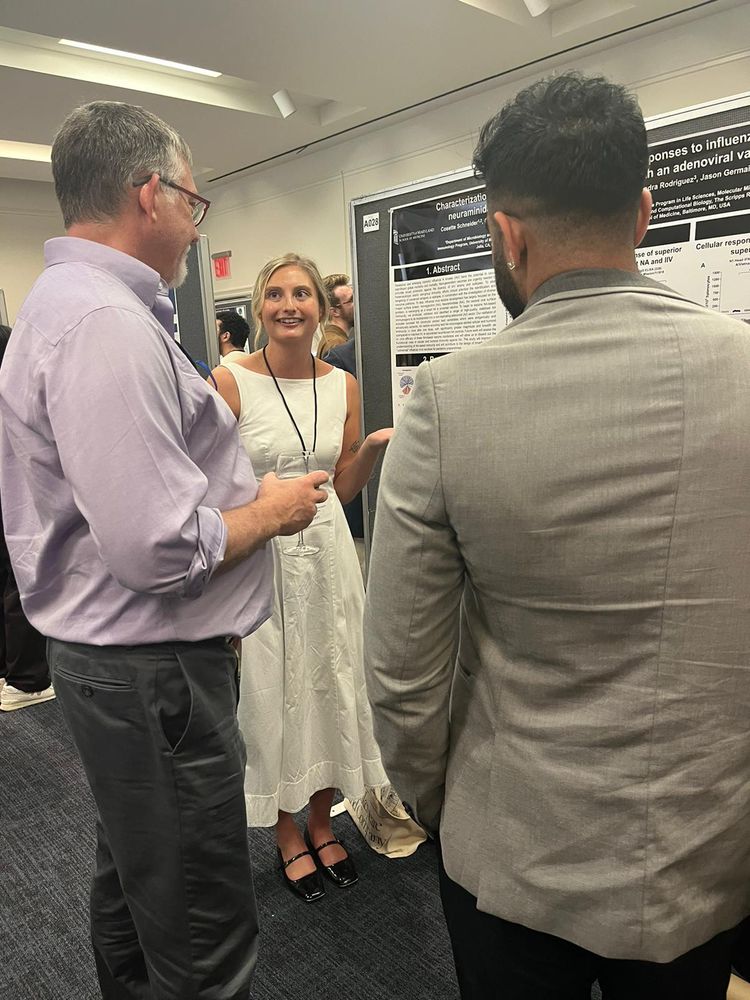 Cosette Schneider presents her award-winning poster during the CEIRR Annual Network Meeting 2024
