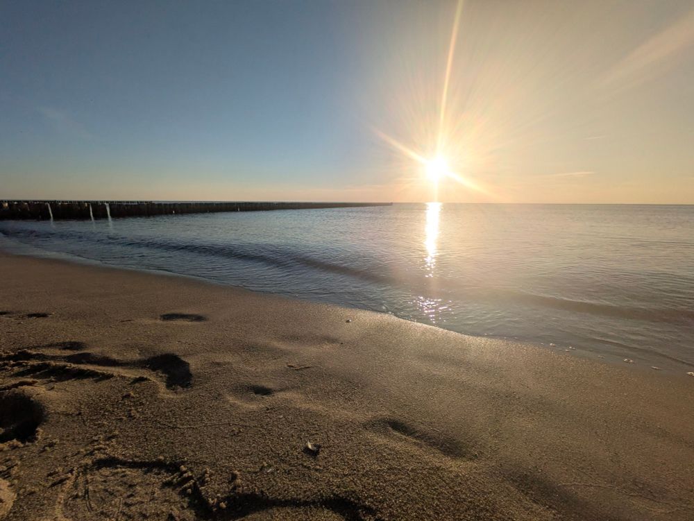 Sonnenuntergang am Ostseestrand