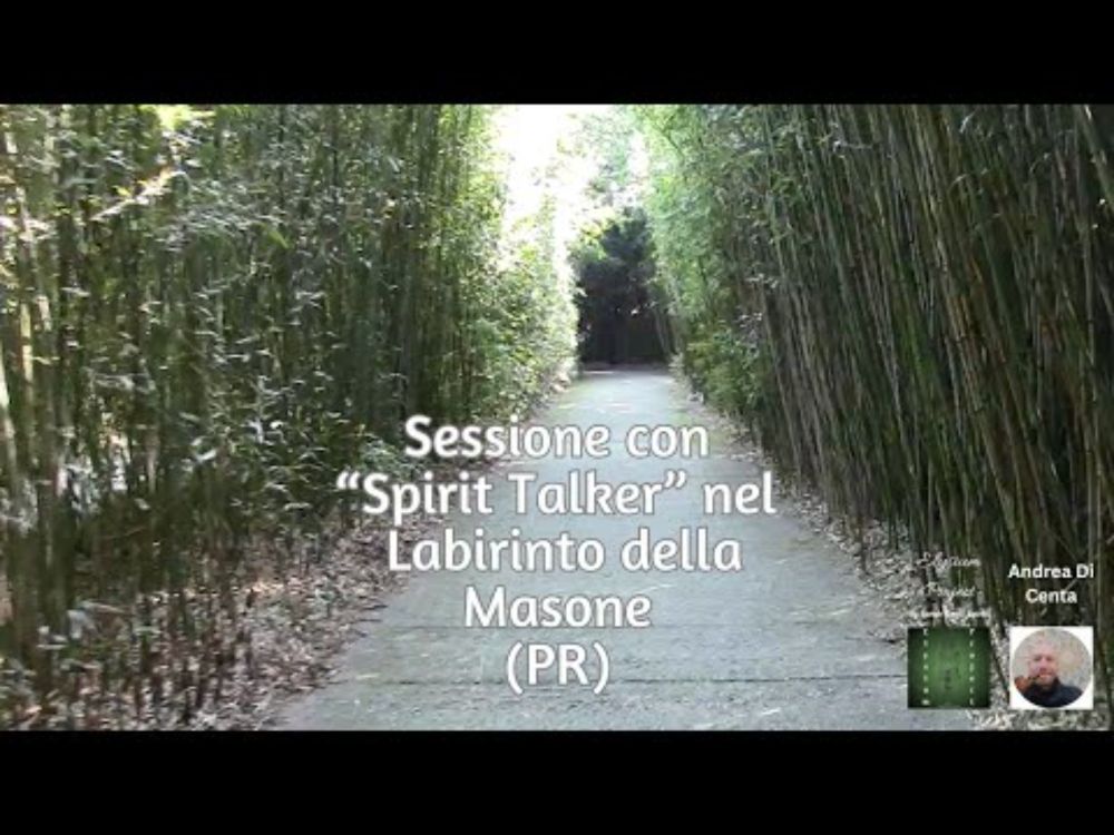 Sessione con "Spirit Talker" nel Labirinto della Masone (PR) #spirittalker #ghost #ghosthunters