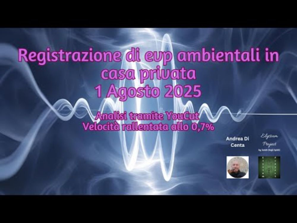 Registrazione di evp ambientali in casa privata_1 Agosto 2025 #evp #paranormal #paranormale #ghost