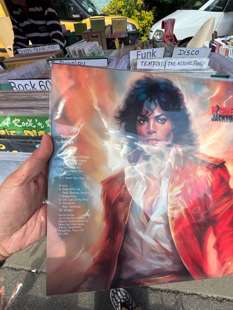 Faux vinyl Michael Jackson, verso