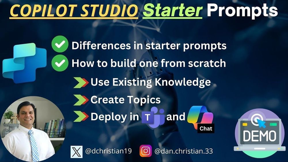 Copilot Studio Starter Prompts