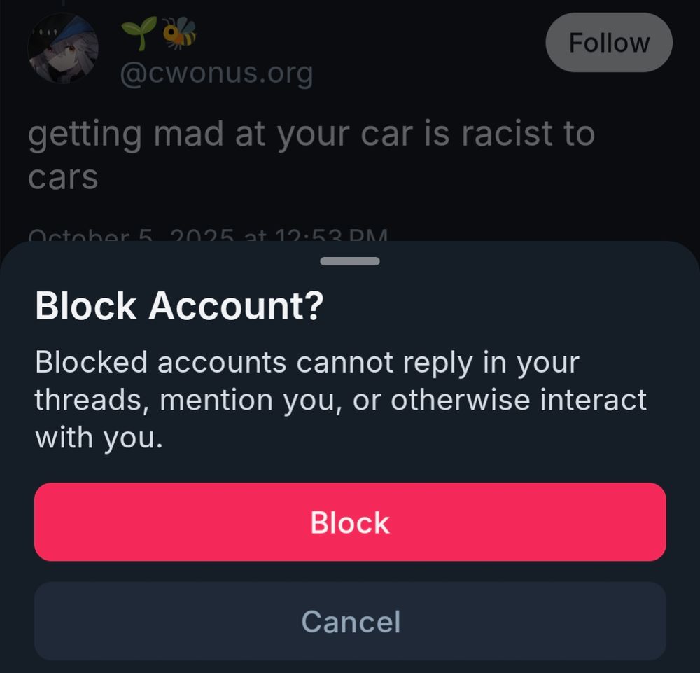 Gets blocked